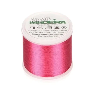 Image of Madeira Deep Rose Rayon Thread, Acrylic, Multicolour, 2.79x2.79x3.3 cm