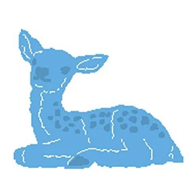 Image of Marianne Design Creatables Tiny&#039;s Baby Deer Die, Metal, Blue, 13 x 10 0.2 cm