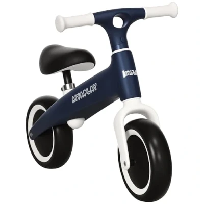 Image of AIYAPLAY Baby Balance Bike Children Without Pedals w/Adjustable Seat, for Toddlers, Ages 1.5 3 Years up to 25kg Blue