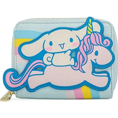 Image of Loungefly Sanrio Hello Kitty Cinnamoroll Unicorn Faux Leather Ziparound Wallet