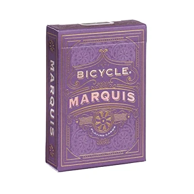 Image of Bicycle Marquis Playing Cards 1 Deck, Air Cushion Finish, Professional, Superb Handling &amp; Durability, Great Gift For Card Collectors, Blue,white