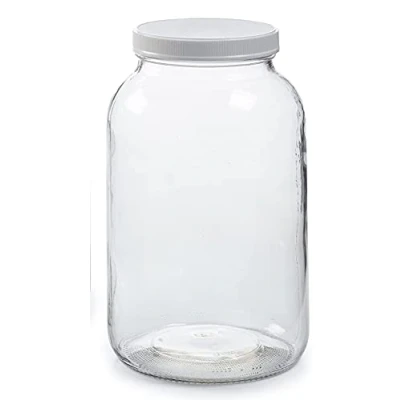 Image of Wares of Knutsford 1 x Gallon Large Pickling Jar 3785 ml, Fermenting, Glass Jar, with Screw Lid