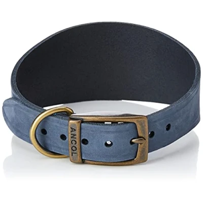 Image of Ancol Timberwolf Greyhound Collar Blue 34 43 cm