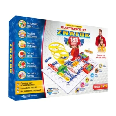 Image of Educational Science Kit 188 Projects Electronics for Kids Age 8 Plus Experiments Boys and Girls STEM Toys Learn About Circuits