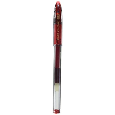 Image of Pilot G 3 Gel Rollerball 0.7 mm Tip (Box of 12) Red