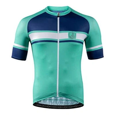 Image of CAMPAGNOLO 02954009400C000.10 4180 IDROGENO Jersey Men&#039;s Sweatshirt Turquoise Blue Size XS
