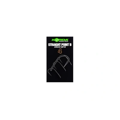 Image of Korda Straight Point Barbless Qty 10 (Size 6)