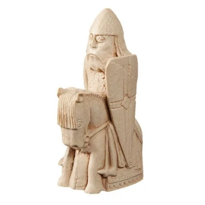 Image of Buzz The Lewis Chessmen KNIGHT Replica chess piece 9.5cm