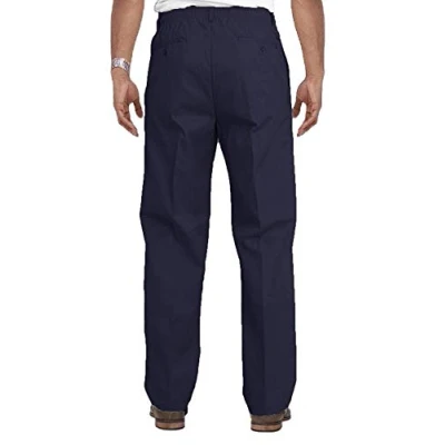 Image of Carabou Mens Elasticated Waist Smart Casual Rugby Trousers (40/29, Navy)