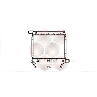 Image of 2015000603, 2015004003, 2015004603, A2015000603, A2015004003 Engine radiator VAN WEZEL 30002064 MERCEDES BENZ: 190, W124 Saloon, Estate