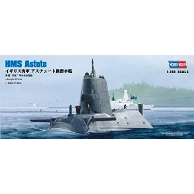 Image of Hobbyboss 1:350 Scale HMS Astute Assembly Kit ,Grey,Navy