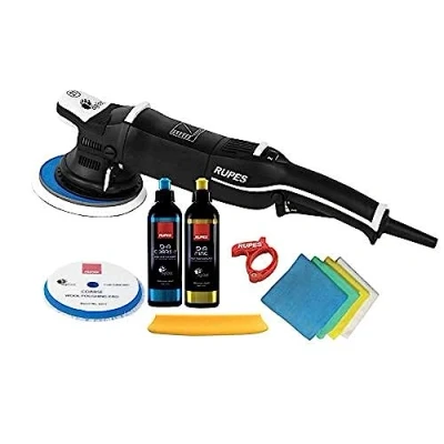 Image of RUPES BigFoot LHR21III/BAS R Mark III Professional Random 150mm Orbital Polish Kit With Coarse and Fine Compounds Pads