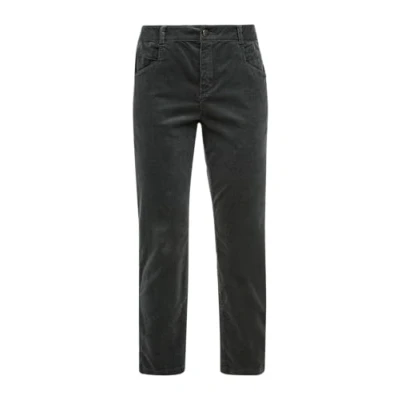 Image of s.Oliver Women&#039;s Relaxed fit Corduroy Trousers, Green, 34W x 30L