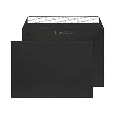 Image of Blake C5 120gsm Peel and Seal Wallet Envelope Black (Pack of 250)