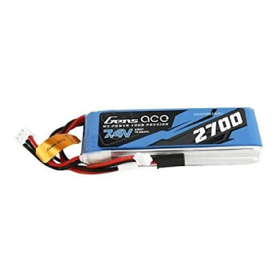 Image of Gens Ace 2700mAh 7.4V 1C Transmister Pack RC Batteries, Multicolour (GEA27002SRXFJ)