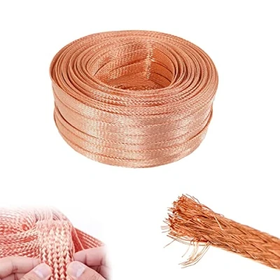 Image of 32.8Ft Pure Copper Braid Knitted Mesh Anti interference Width 4mm Flexible Cable Desoldering Wick Solder Wire Repair Tool