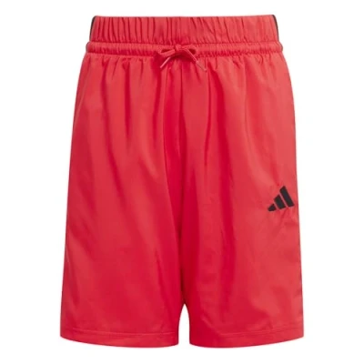 Image of adidas Unisex Kids Essentials Climacool Stripes Shorts, Pure Ruby/Black, 11 12 Years