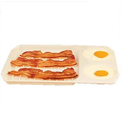 Image of Microwave Egg Cooker/Poacher Omelet Maker/Steamer Pan Home Kitchen Mold Tool (2 in 1)
