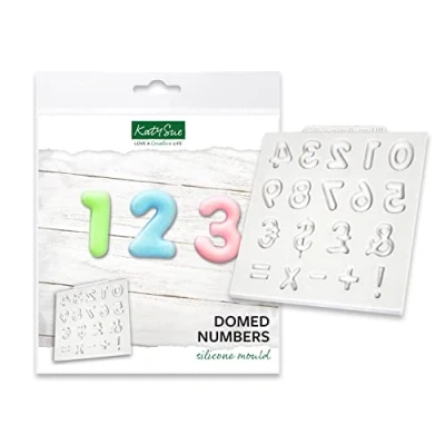 Image of Katy Sue Designs DM19 Domed Numbers Silicone Mould