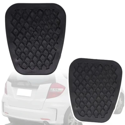 Image of ALLDDSEA Clutch Brake Pedal Cover for H onda Jazz 2009 2014, Rubber Pads 2Pcs Replacement Parts 46545538010