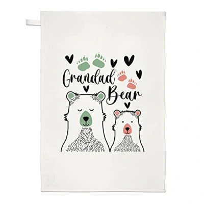 Image of Grandad Bear Tea Towel Dish Cloth