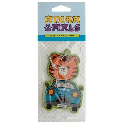 Image of Puckator Blueberry Adoramals Zoo Alfie the Tiger Air Freshener Diffuser Room Fragrance Fresheners For Home Bathroom Small Aroma Mist Scent Diffusers Odour Neutraliser Smoke Remover