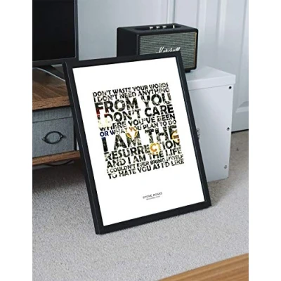 Image of Libretto Designs The Stone Roses I Am Resurrection Art Print Mini Poster with Lyrics