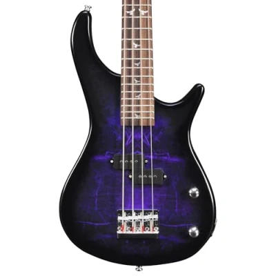 Image of Lindo PDB Short Scale V2 Purple Dove Electric Bass Guitar