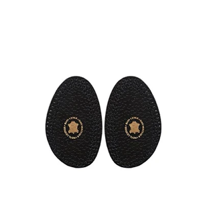 Image of Kaps Halfix Half Insoles Comfortable Premium Tan Leather &amp; Latex Material Cushions Your Feet Prevents Chafing, Blisters Burns Heels, Flats, Boots Statement Shoes (8 9 UK / 41 42 EU Black)