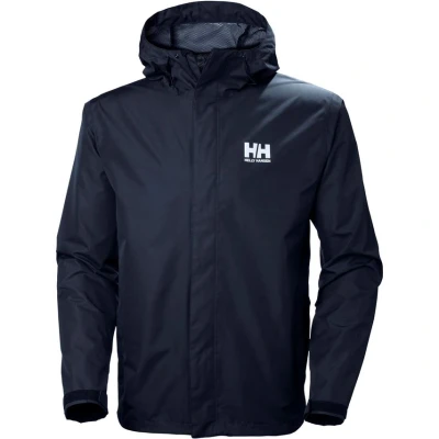 Image of Helly Hansen Mens Seven J Rain Jacket, L, Navy
