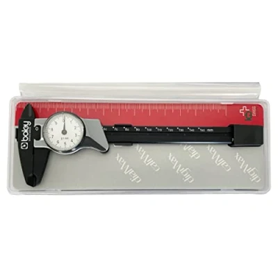 Image of BUZZUFY Precision plastic calliper gauge with analogue clock 0 150 mm for watchmakers