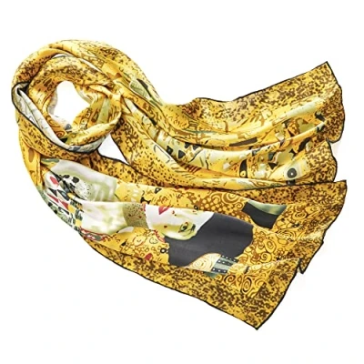 Image of Prettystern Women 63 Inch long Gustav Klimt art nouveau painting Scarf Portrait of Adele Bloch Bauer P865