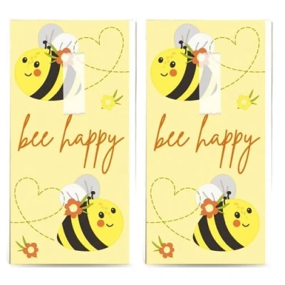 Image of 20 Individual Animal Hankies Spring Bee 2 Packs of 10 Paper Handkerchiefs Printed Gift