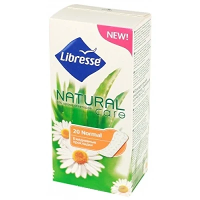 Image of LIBRESSE Natural Care Normal Panty Liners Pack of 20