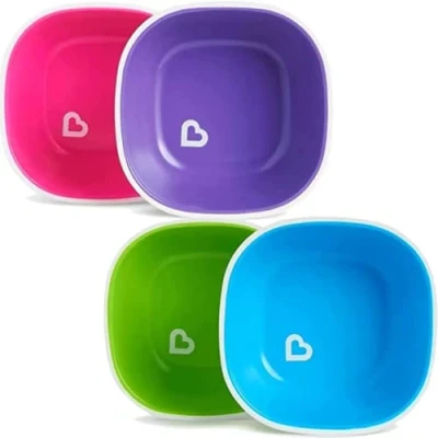 Image of Munchkin Splash Toddler Bowls 200g, Pack of 2 BPA Free, Easy to Clean Baby Vibrant Colors May Vary Unisex Design