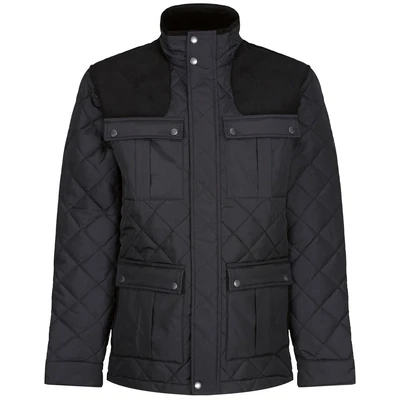 Image of Regatta Professional Mens Padbury Quilted Jacket Black XL