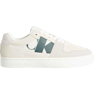Image of Calvin Klein Jeans Women&#039;s Classic Cupsole NBS Mix Yw0yw01612 Sneakers, Beige Creamy White Eggshell, 6.5 UK