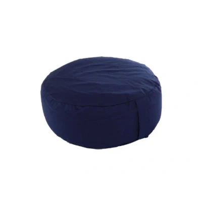 Image of Pouffe Foot Stool Bean Bag With Beans Navy Blue