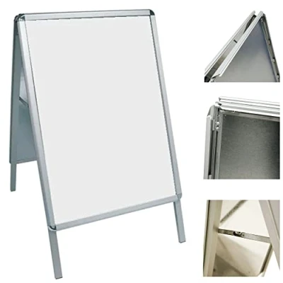 Image of A1 Poster Stand A Board Display Snap Aluminum Frame Outdoor Shop Stands Pavement Sign