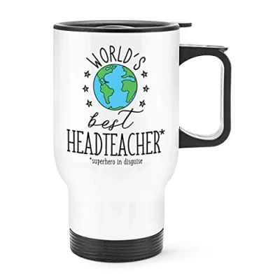 Image of World&#039;s Best Headteacher Travel Mug Cup with Handle