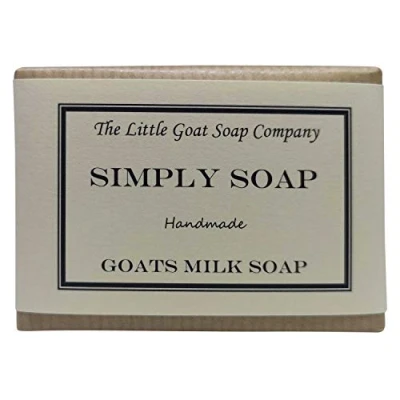 Image of The Little Goat Soap 1 x Simply Goats Milk Soap. Unscented 100g. Sensitive Skin. Eczema, Psoriasis, Dermatitis. Dry Skin