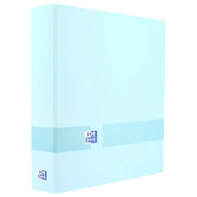 Image of Oxford, 4 Ring Binder A4+, Extra Lid, Spine 40 mm, Pastel Blue, 400160802