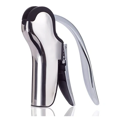 Image of Best Utensils Professional Compact Wine Opener Connoisseur&#039;s Corkscrew Gift Set, Stainless Steel with Built in Foil Cutter,
