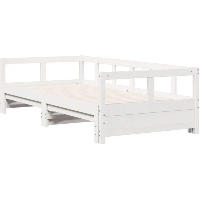 Image of vidaXL Daybed without Mattress White 80x200 cm Solid Wood Pine