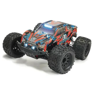 Image of FTX FTX5497RB RAMRAIDER 1/10 BRUSHLESS Monster Truck RC Car, Red/Blue