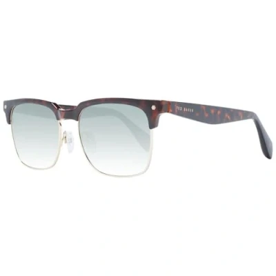 Image of Ted Baker Semi Rimless Mens Dark Demi Green Gradient TB1681 Floyd Brown One Size