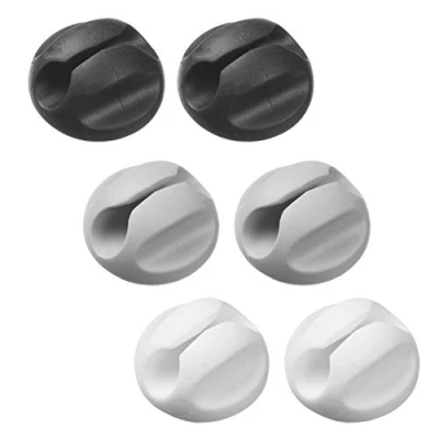 Image of D LINE Cable Tidy Bases Pack of 6