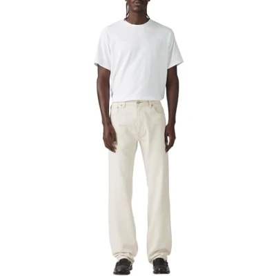 Image of Levi&#039;s 555 Relaxed Straight Trousers, Men&#039;s, Size: 33x32, Ecru fusion ltwt