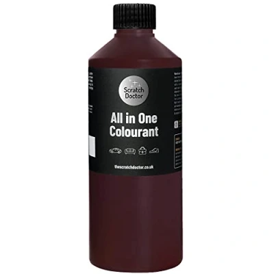 Image of Scratch Doctor All in One Leather Colourant Self Seal Dye Repair Paint for Furniture, Sofas, Car Seats (Burgundy, 250ml)