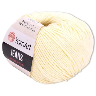 Image of Frida&#039;s Wollhaus YarnArt 50 g Jeans Knitting Crochet Amigurumi Baby Wool Pastel Colours 63 (05 Champagne)